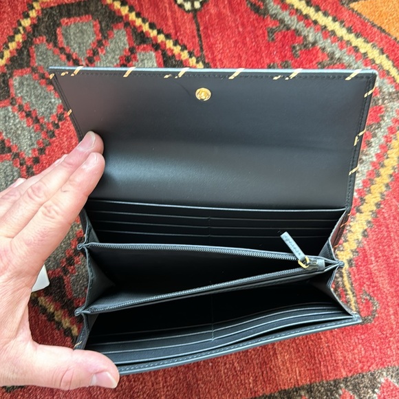 ⚡️ BRAND NEW ⚡️ CONTINENTAL MONOGRAM WALLET ⚡️ GUCCI ⚡️ AUTHENTICATED ⚡️ BLACK - Picture 7 of 8